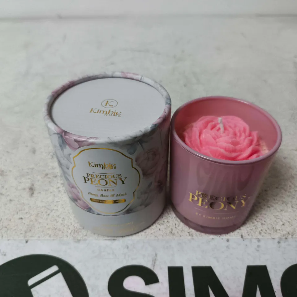KIMBLE HOME PRECIOUS PEONY CANDLE – PINK TIN