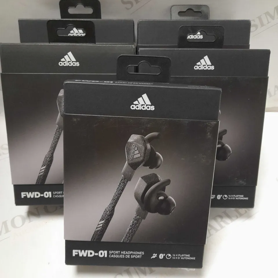 LOT OF 5 ADIDAS SPORT HEADPHONES FWD-01	