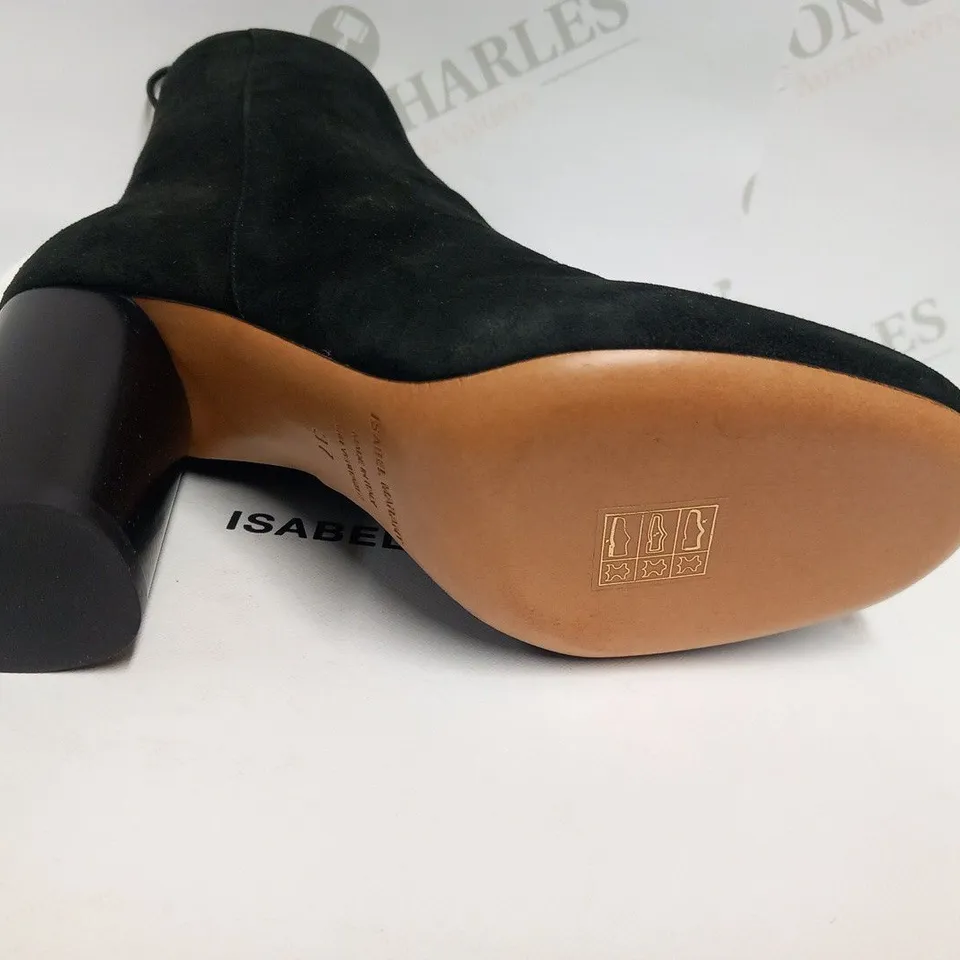 BOXED PAIR OF ISABEL MARANT BOOTSY ALONA LAMB SUEDE LEATHER SIZE 37