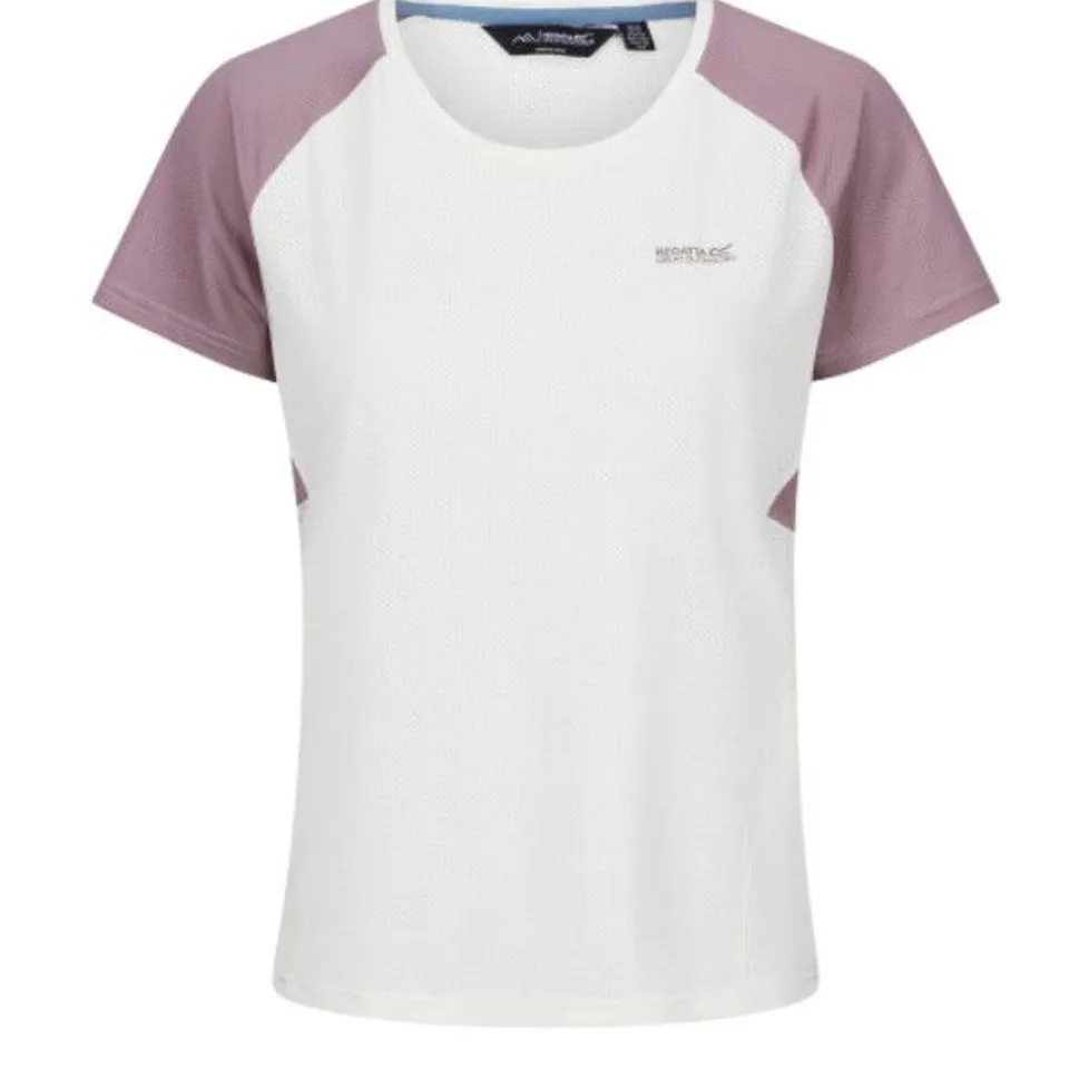 REGATTA WOMEN'S EMERA T-SHIRT WHITE HEATHER SIZE 18