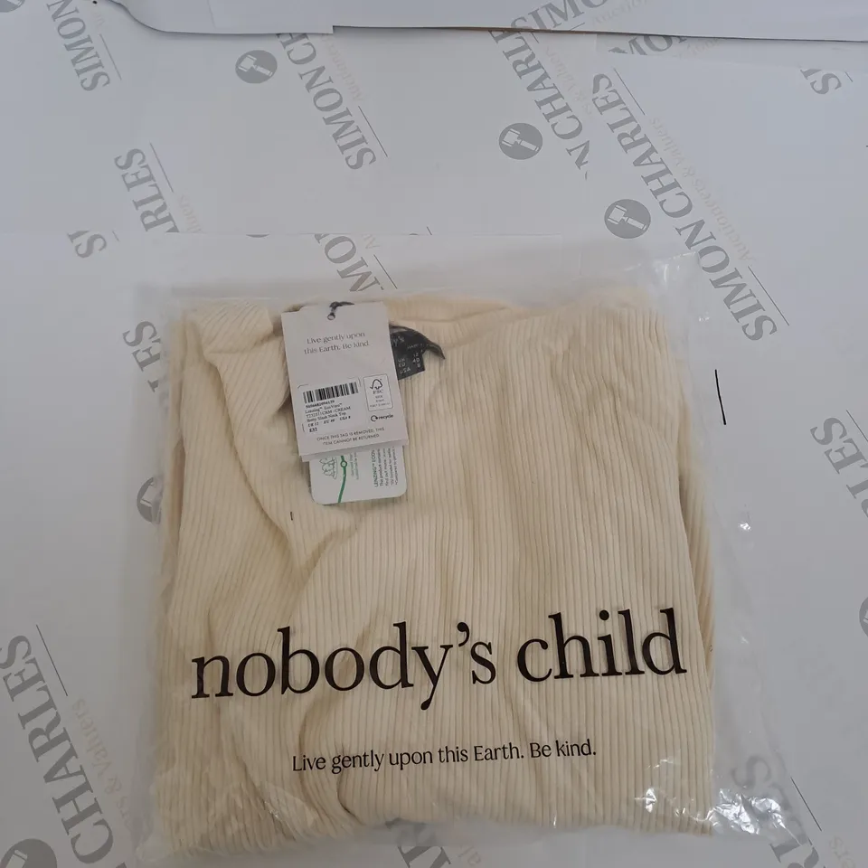BAGGED NOBODYS CHILD BETTY SLASH NECK TOP SIZE 12