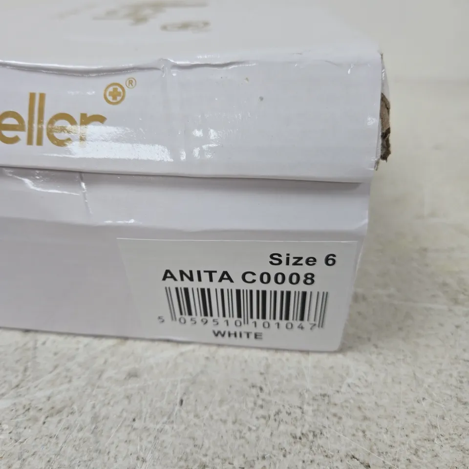 DR KELLER ANITA C0008 WHITE SHOES, UK 6