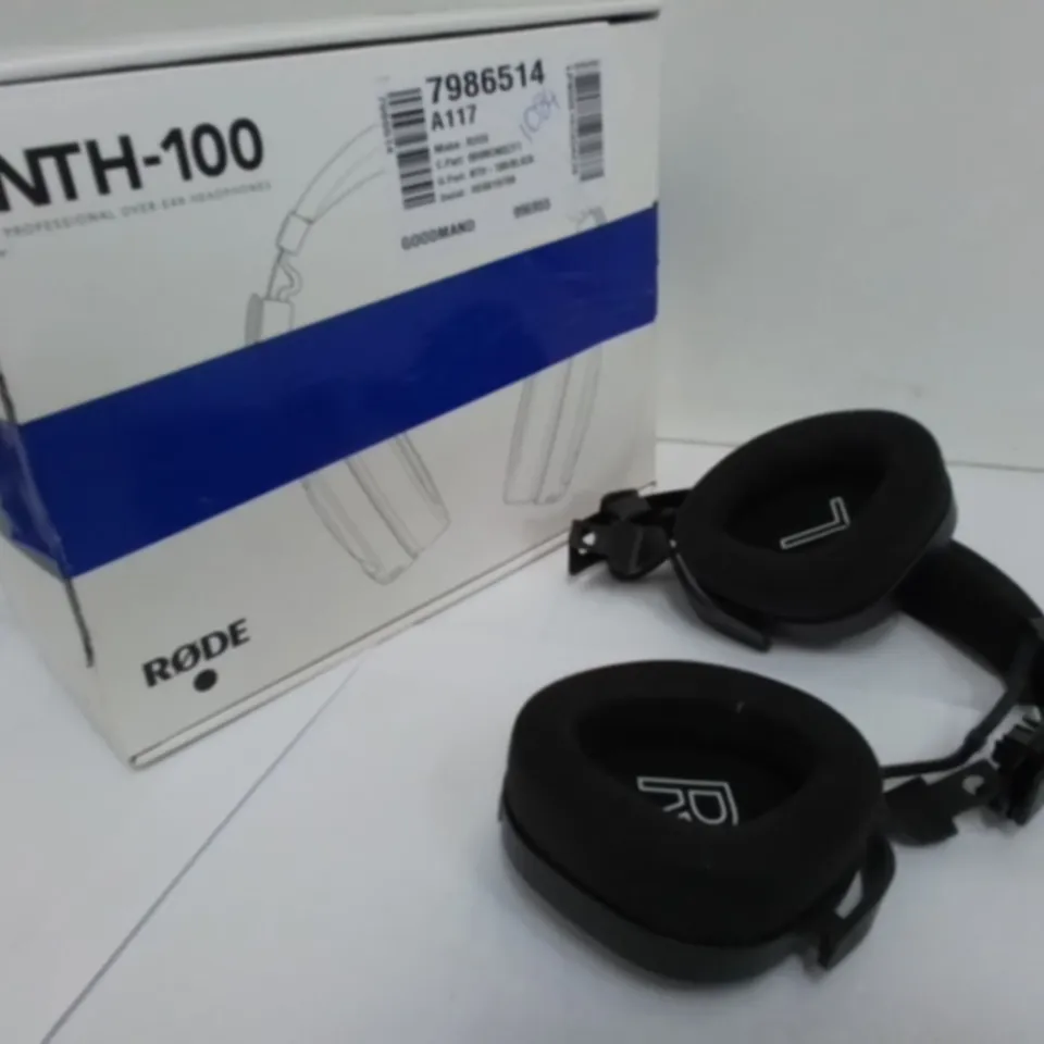 BOXED RØDE NTH-100 PROFESSIONAL OVER-EAR HEADPHONES FOR MIXING & RECORDING AUDIO