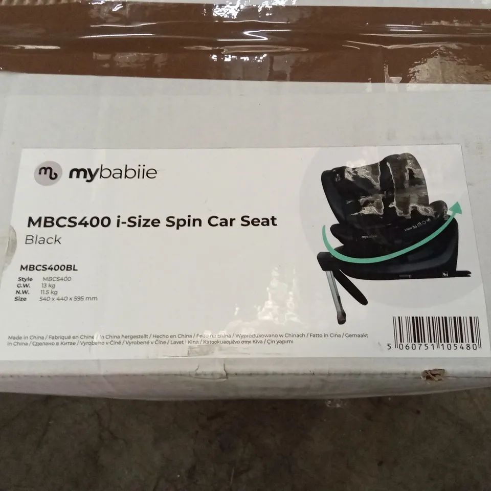 BOXED MY BABIIE MBCS400 I-SIZE SPIN CAR SEAT