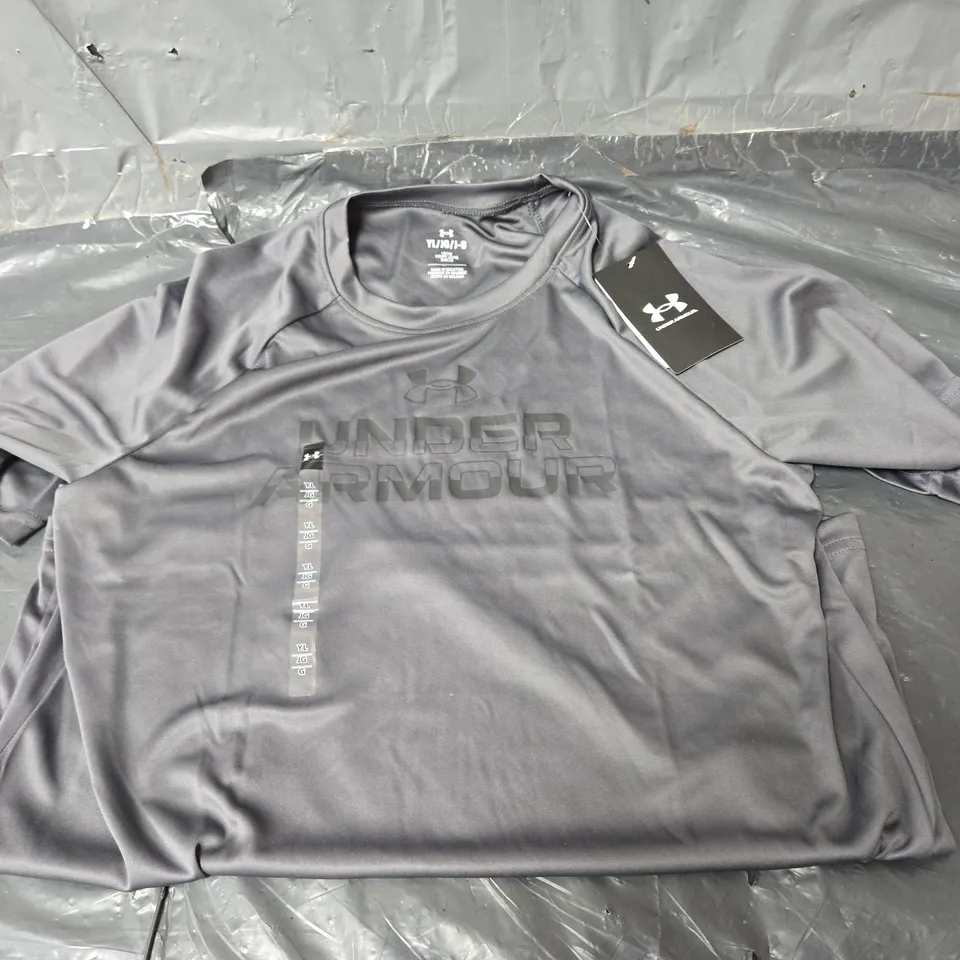 UNDER ARMOUR YL LOOSE SPLIT WOODMARK TEE 