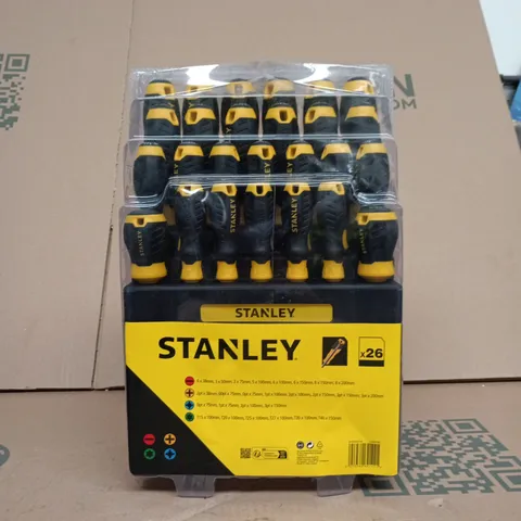 STANLEY 26-PIECE SCREWDRIVER BIT SET – YELLOW/BLACK