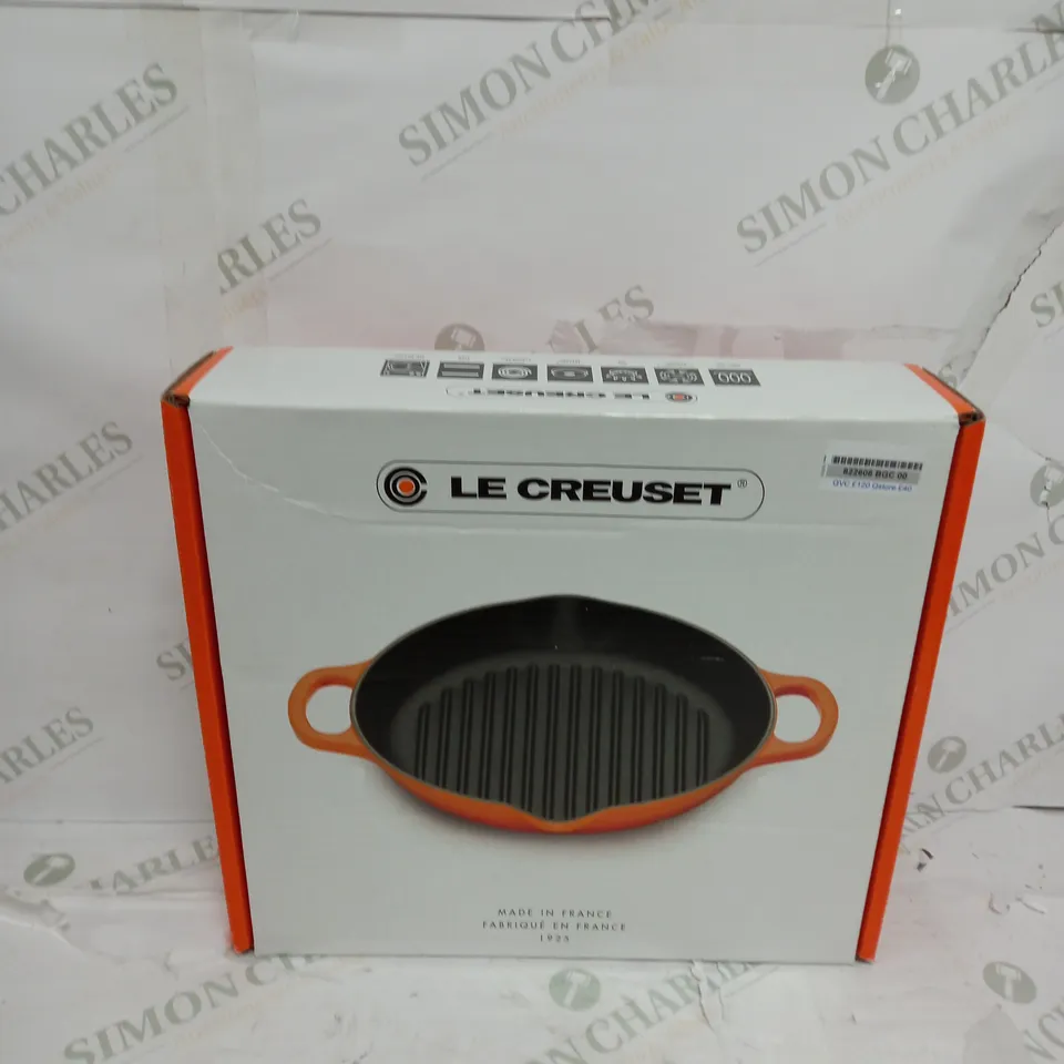 LE CRUESET IN ORANGE BOXED