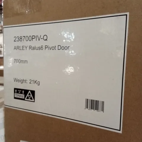 BOXED ARLEY RALUS6 PIVOT SHOWER DOOR - 700mm x 1850mm