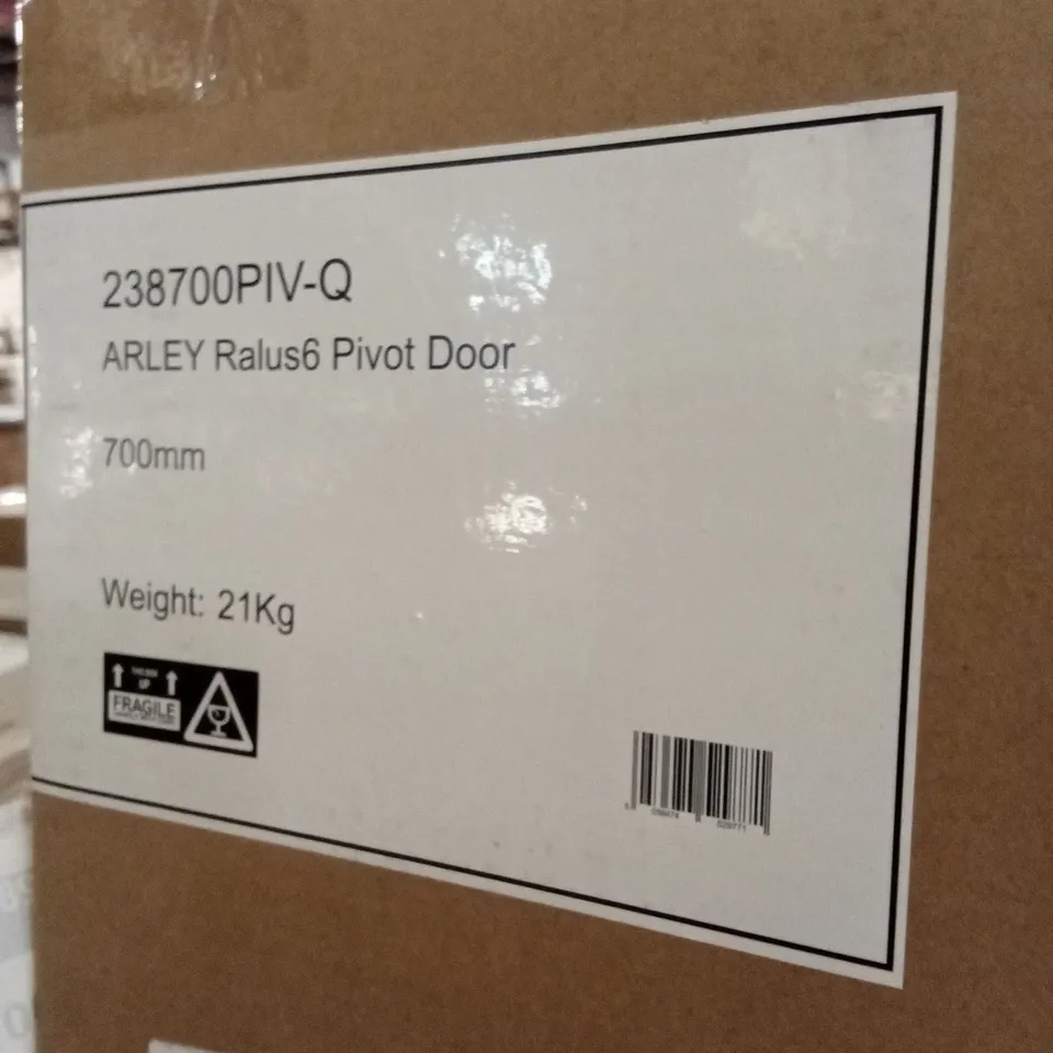 BOXED ARLEY RALUS6 PIVOT SHOWER DOOR - 700mm x 1850mm