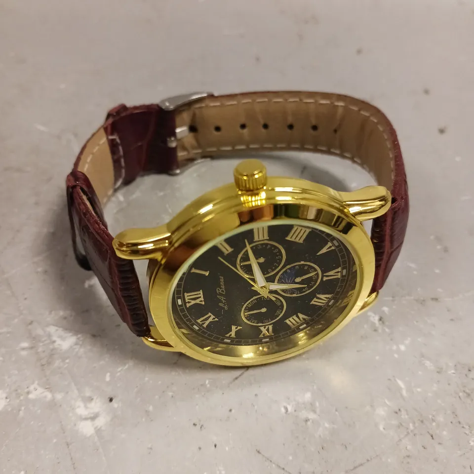 MENS LA BANUS WATCH – QUARTZ MOVEMENT – LEATHER STRAP