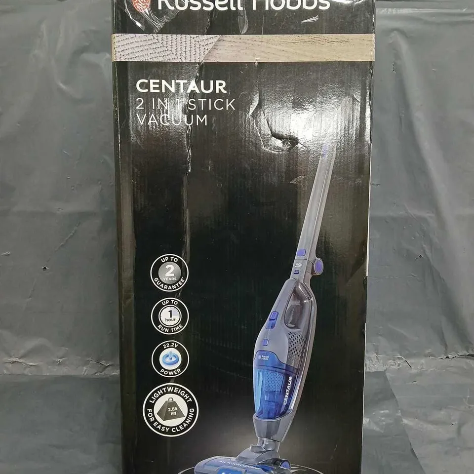 BOXED RUSSELL HOBBS RHSV2211 CENTAUR CORDLESS STICK VACUUM CLEANER