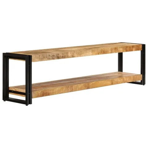 BOXED ACKERMAN SOLID WOOD TV STAND FOR TVS UP TO 70" (1 BOX)