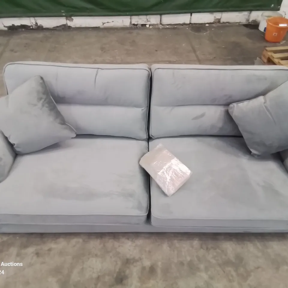 QUALITY DESIGNER VICTORIA 4 SEATER GREY SOFA