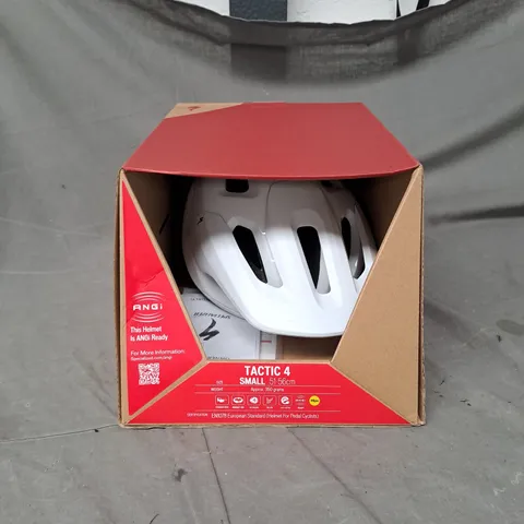 BOXED SPECIALIZED TACTIC 4 MOUNTAIN BIKE HELMET IN WHITE SIZE S