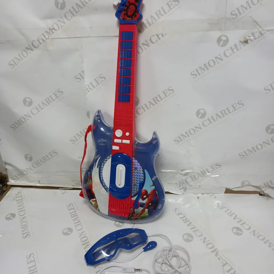 SPIDER-MAN ELECTRIC GUITAR WITH LIGHT UP GLASSES