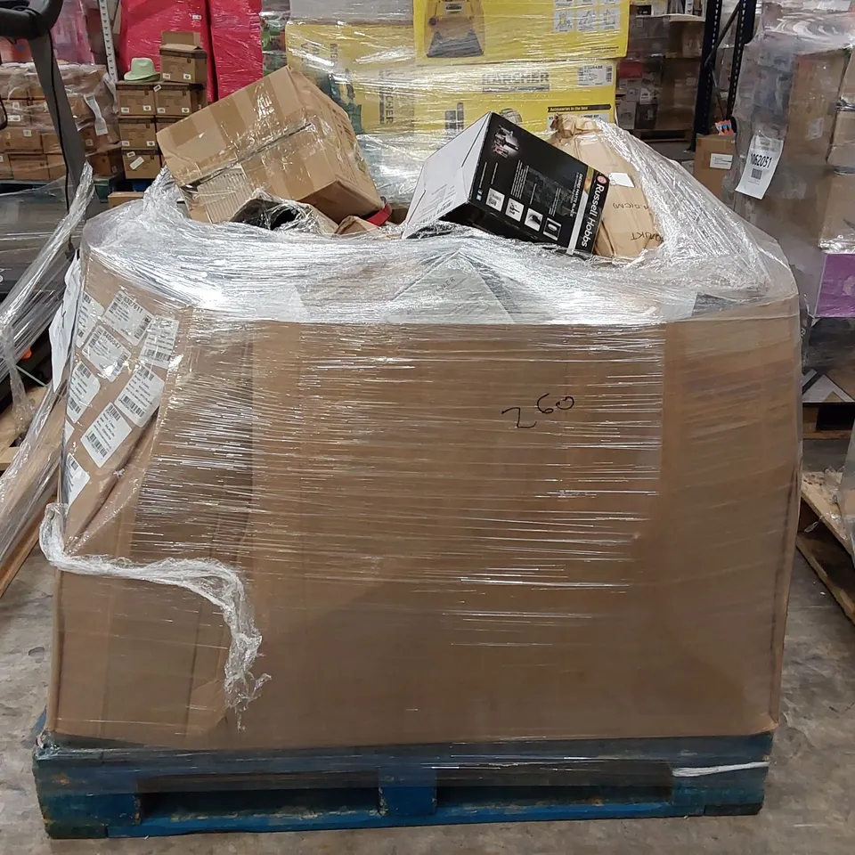 PALLET OF APPROXIMATELY 27 UNPROCESSED RAW RETURN HOUSEHOLD AND ELECTRICAL GOODS TO INCLUDE;