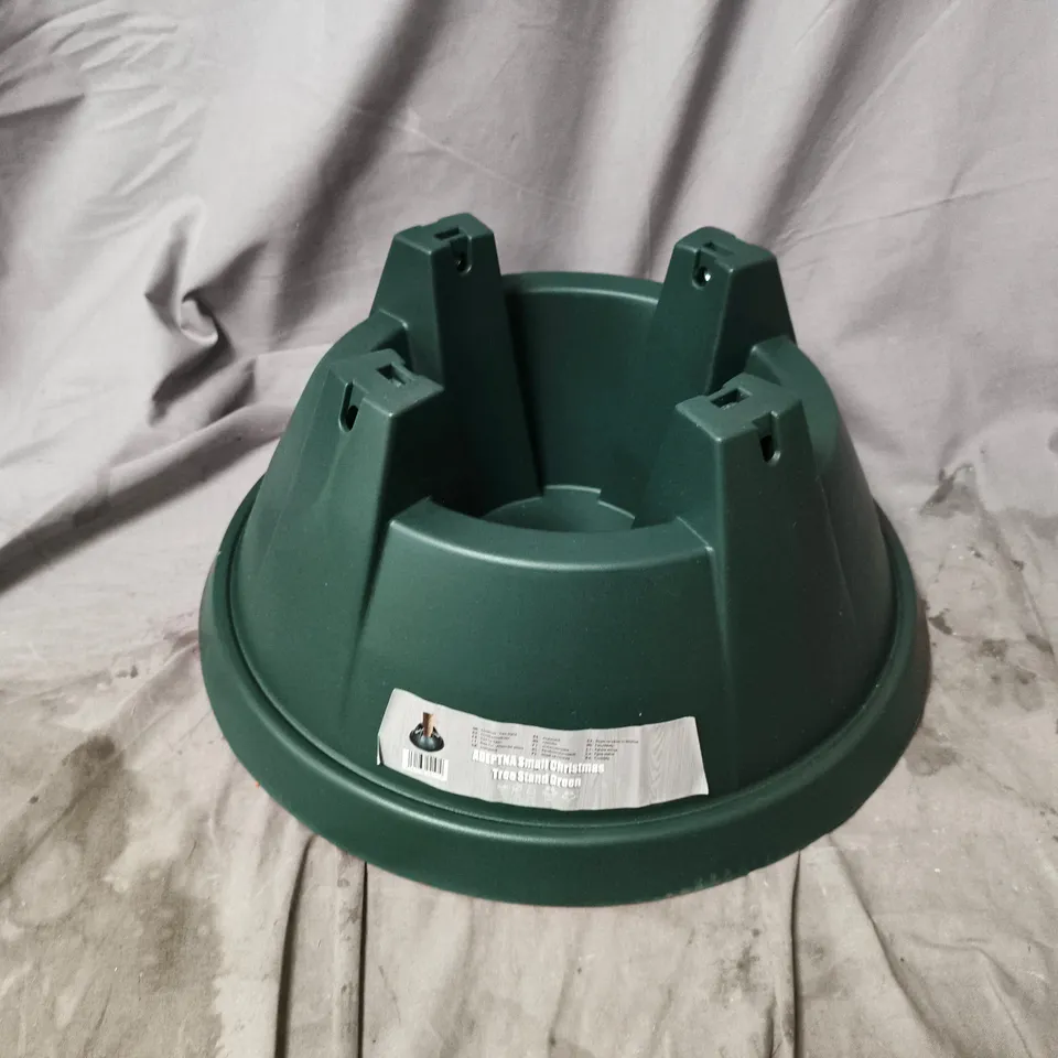GREEN CHRISTMAS TREE STAND FOR SMALL TREE