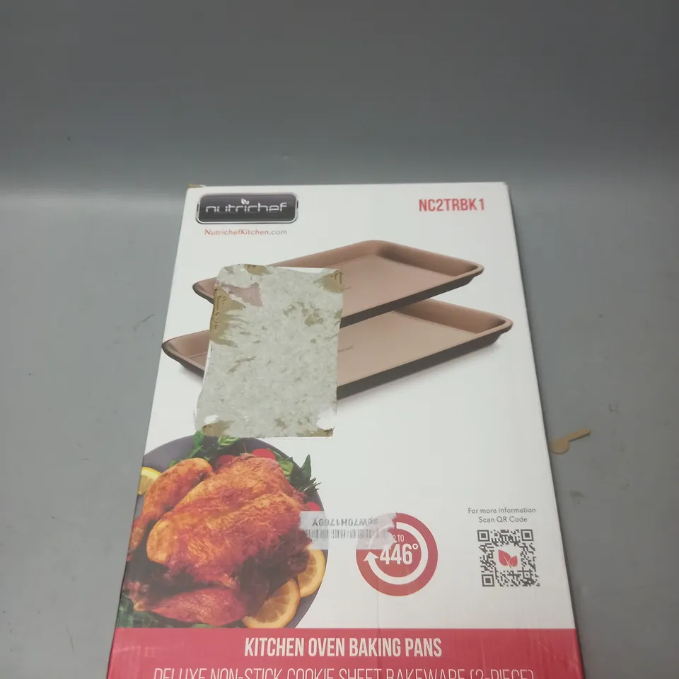 BOXED NUTRICHEF KITCHEN OVEN BAKING PANS NON-STICK 