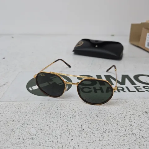 RAY-BAN ORB 3765 ROUND METAL SUNGLASSES – LEGEND GOLD / 