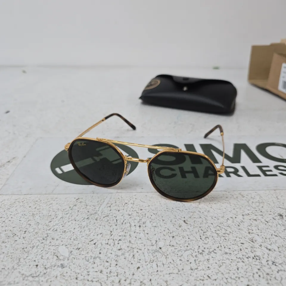 RAY-BAN ORB 3765 ROUND METAL SUNGLASSES – LEGEND GOLD / 