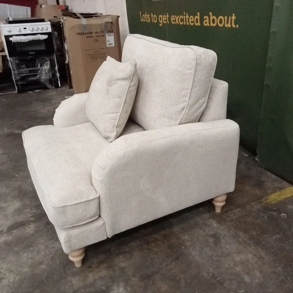 HEPBURN FABRIC ARMCHAIR - NATURAL RRP £449