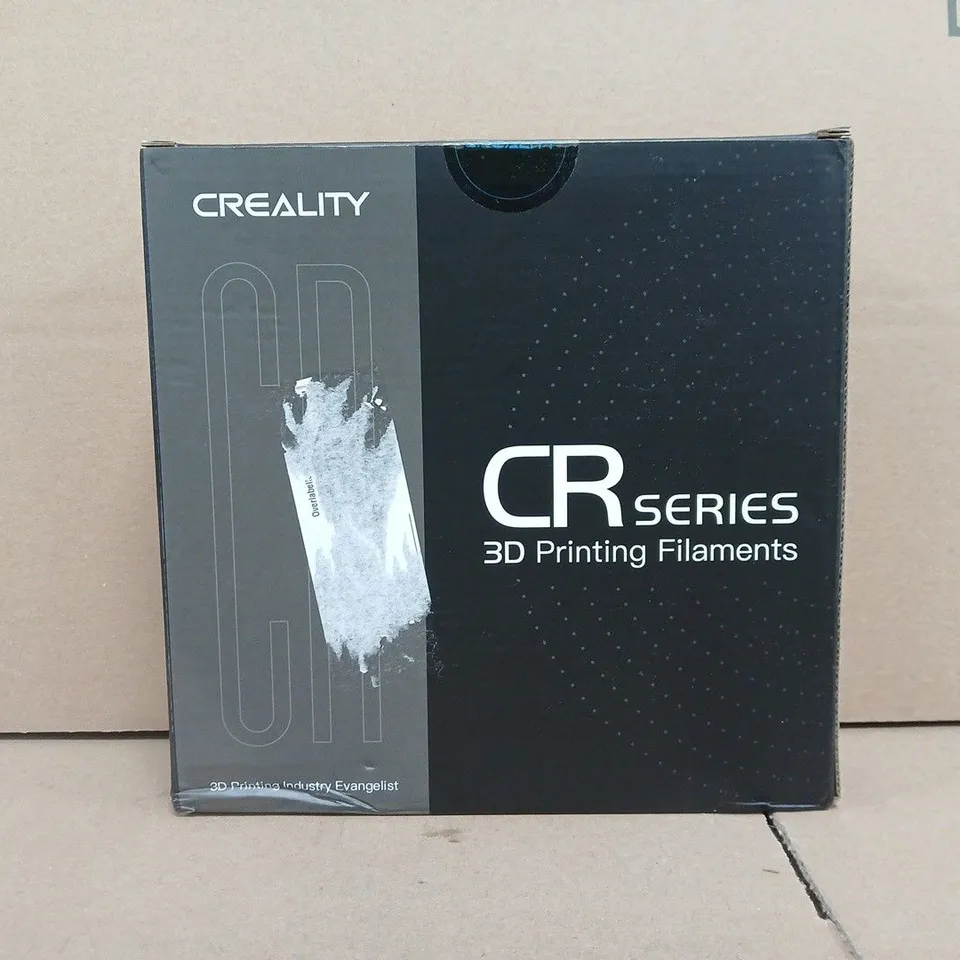 BOXED CREALITY CR SERIES 3D PRINTING FILAMENT IN WHITE