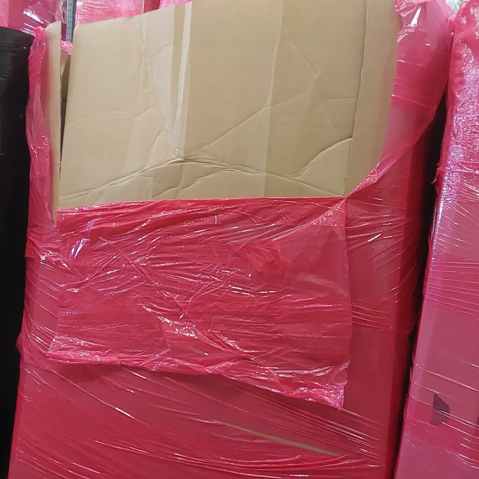 PALLET OF ASSORTED ITEMS INCLUDING: TODDLER SLIDE, KIDS SCOOTERS, PUNCHING BALL SET, TOILET SAFETY FRAME ECT