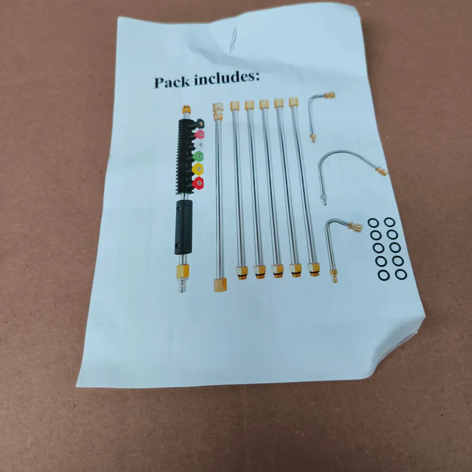 PREMIUM PRESSURE WASHER STAINLESS STEEL EXTENSIONS WANDS BOXED