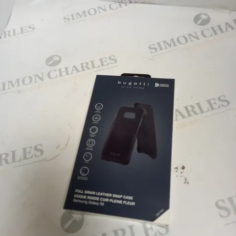 BOX OF APPROXIMATLEY 75 BUGATTI SAMSUNG S8 BLACK LEATHER CASE