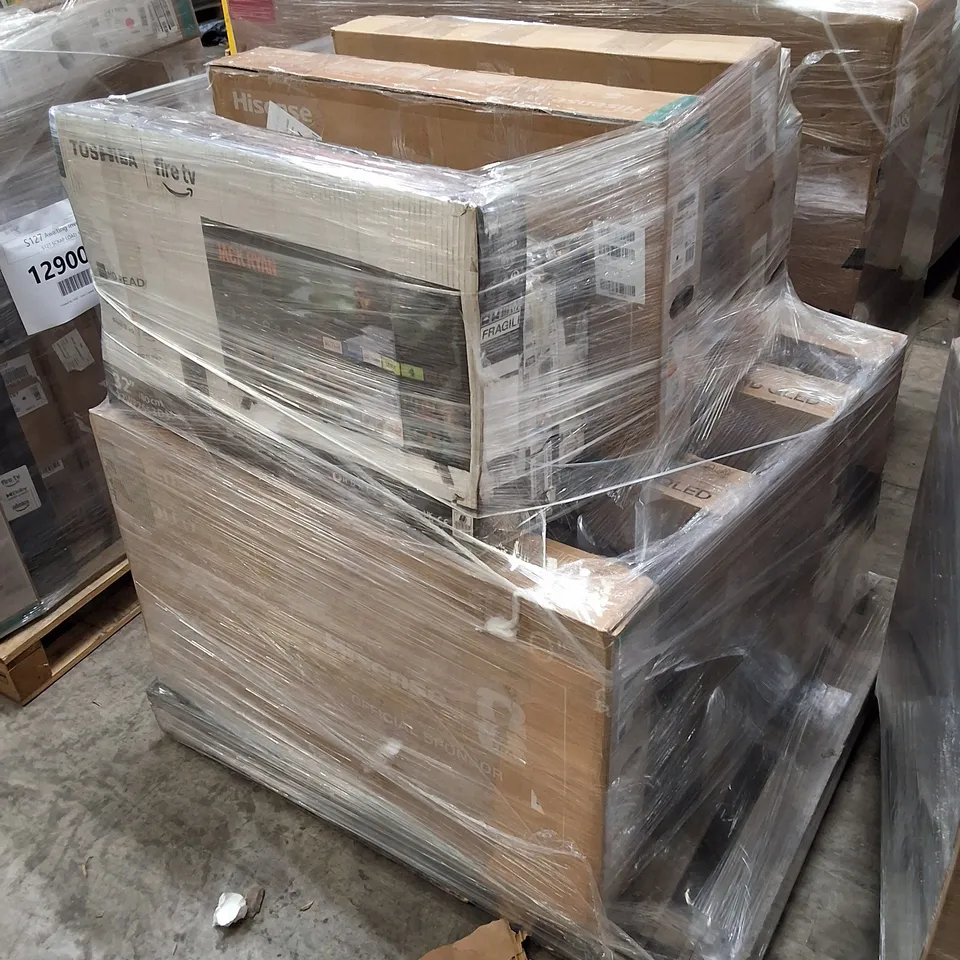 PALLET CONTAINING APPROXIMATELY 18 ASSORTED DAMAGED TVS