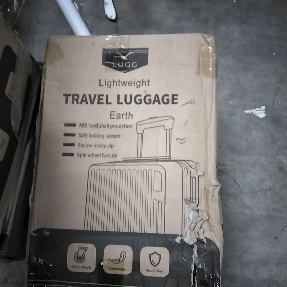 BOXED LUGG LIGHTWEIGHT TRAVEL LUGGAGE CASE - EARTH 