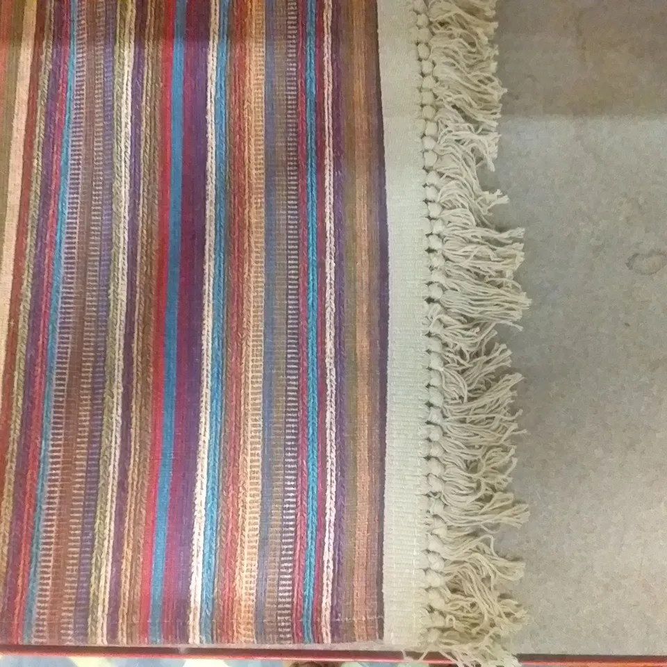 EKOHALI LUNA STRIPED RUG - MULTICOLOUR 