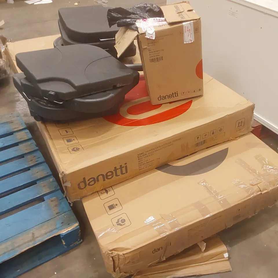 PALLET OF ASSORTED DANETTI FURNITURE PARTS