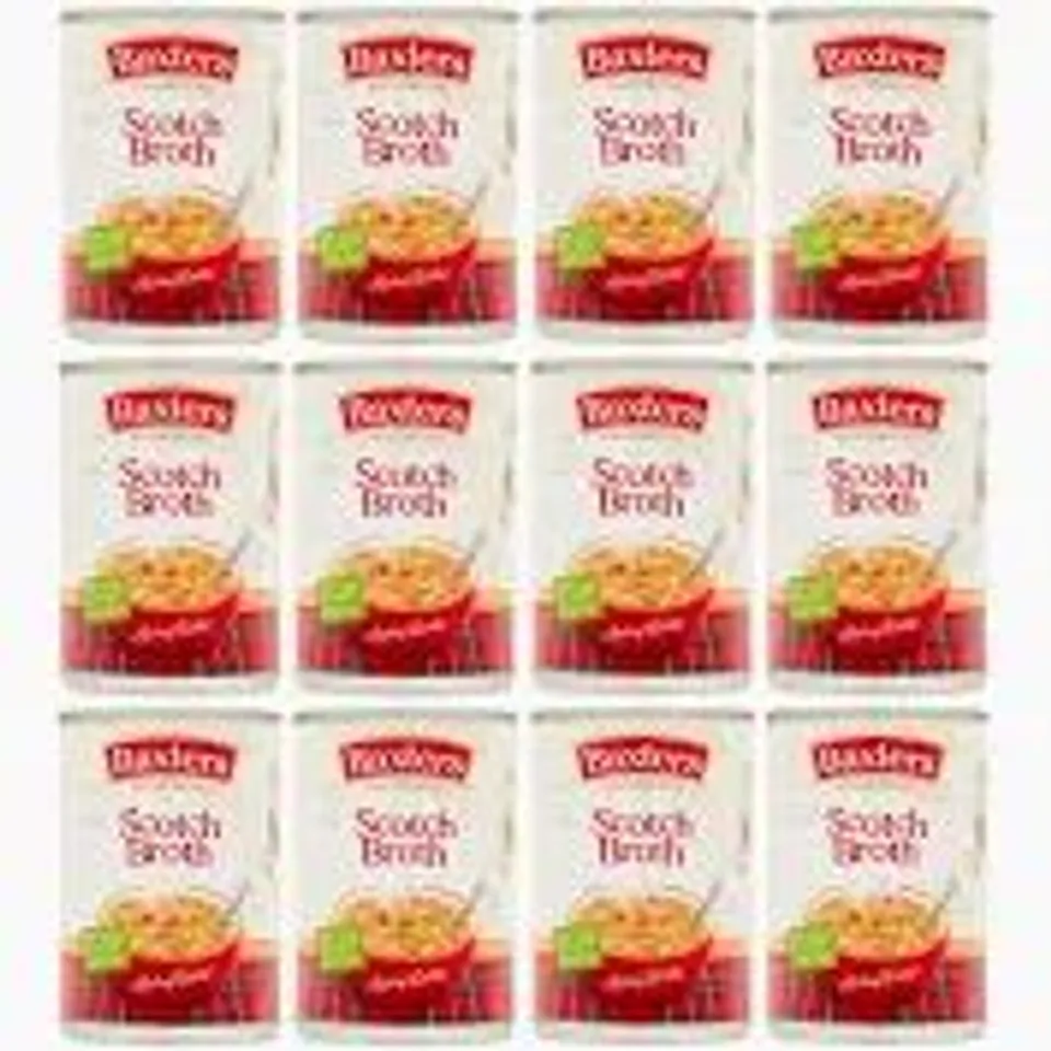 12-CAN PACK OF BAXTERS SCOTCH BROTH SOUP 