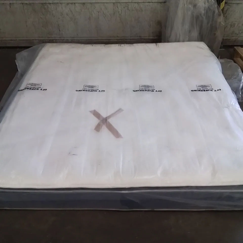 QUALITY BAGGED CREEVERY 30CM MEDIUM HYBRID SPRING PILLOW-TOP MATTRESS - 6FT SUPERKING