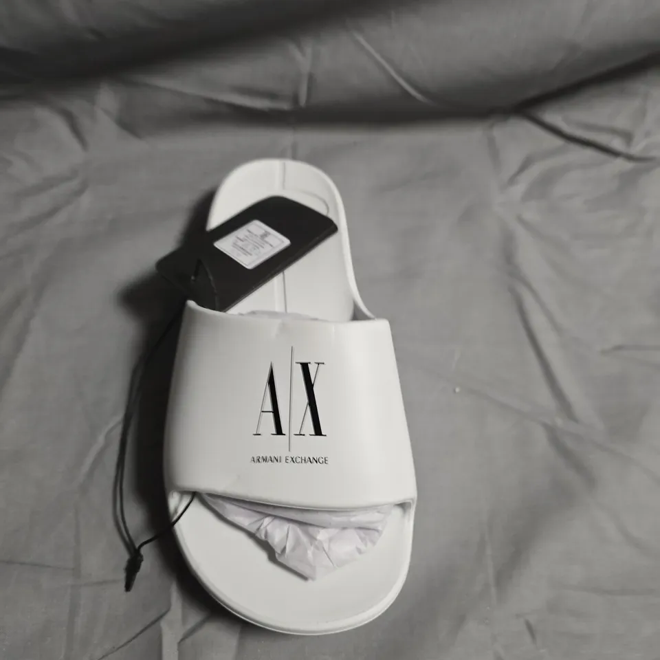 UNBOXED PAIR OF ARMANI SLIDERS - UK SIZE 4.5