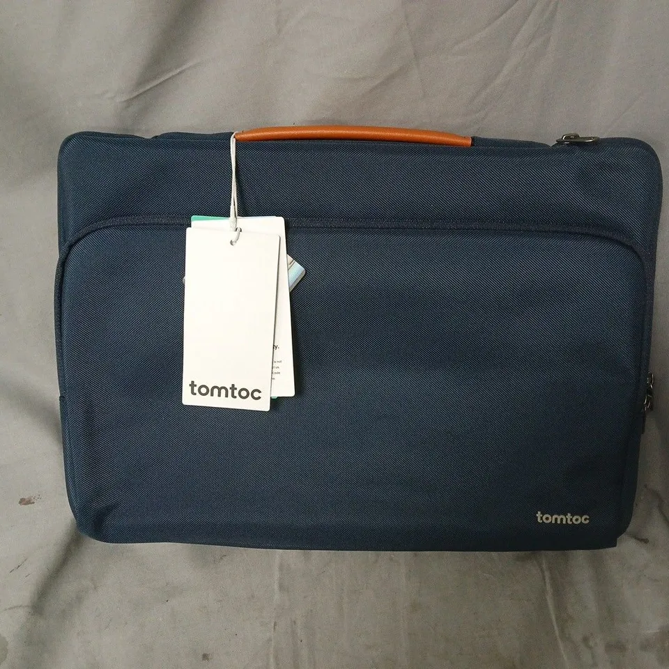 TOMTOC LAPTOP BAG IN NAVY
