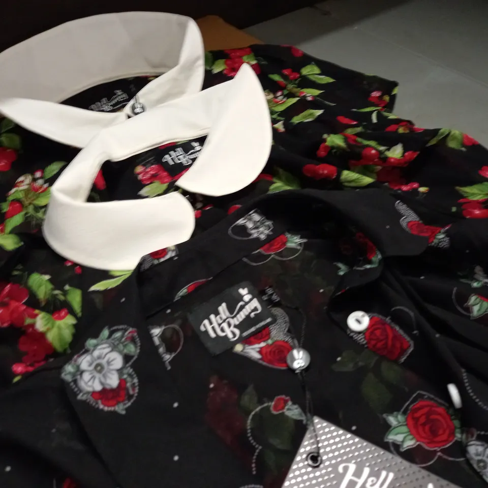 LOT OF 5 ASSORTED HELL BUNNY SHIRTS IN VARIOUS SIZES