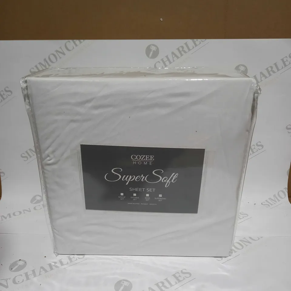 COZEE HOME SUPERSOFT SHEET SET - SUPERKING