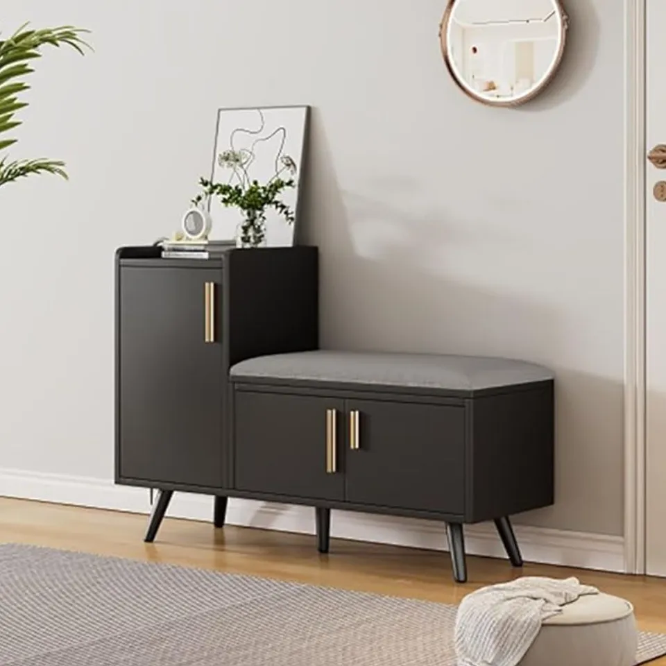 BOXED 8 PAIR SHOE STORAGE CABINET (1 BOX)