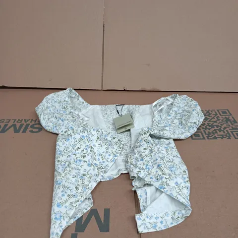 NOBODYS CHILD WHITE ELITE SWEETHEART TOP UK 10 TAGGED