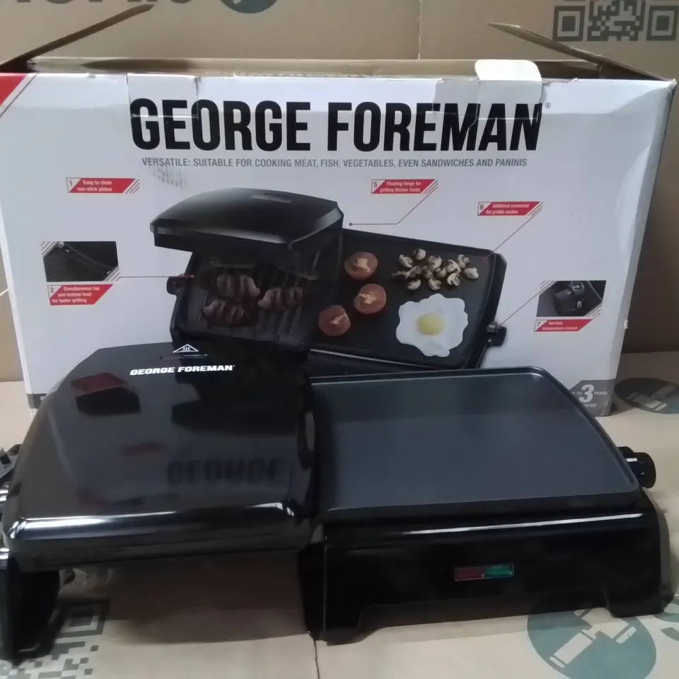 GEORGE FOREMAN LARGE VARIABLE TEMP GRILL & GRIDDLE 23450