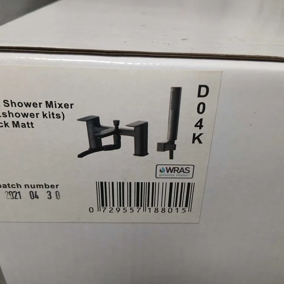 STUDIO D BATH SHOWER MIXER (INC. SHOWER KITS) BLACK MATT – D04K