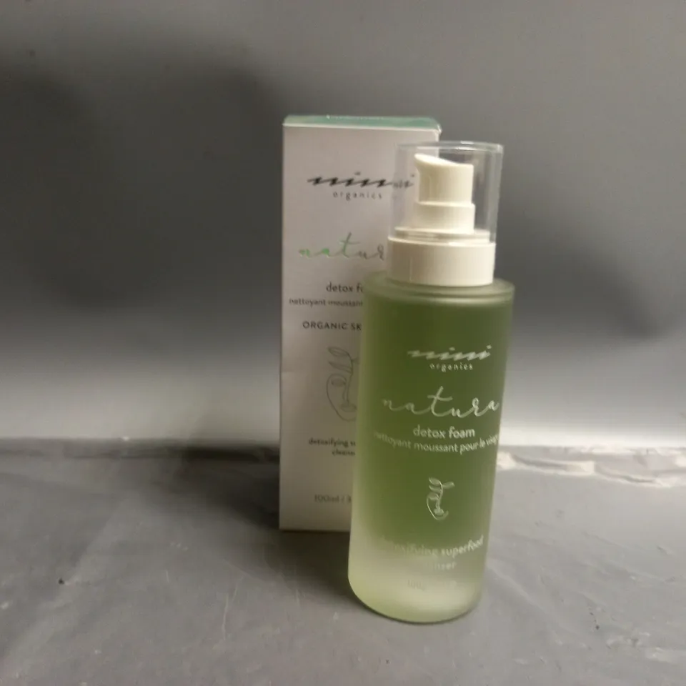 BOXED NINI NATURA DETOXIFYING SUPERFOOD CLEANSER DETOX FOAM 100ML  