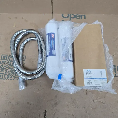 SWIRL STAINLESS STEEL SHOWER HEAD WITH FILTER ELEMENT