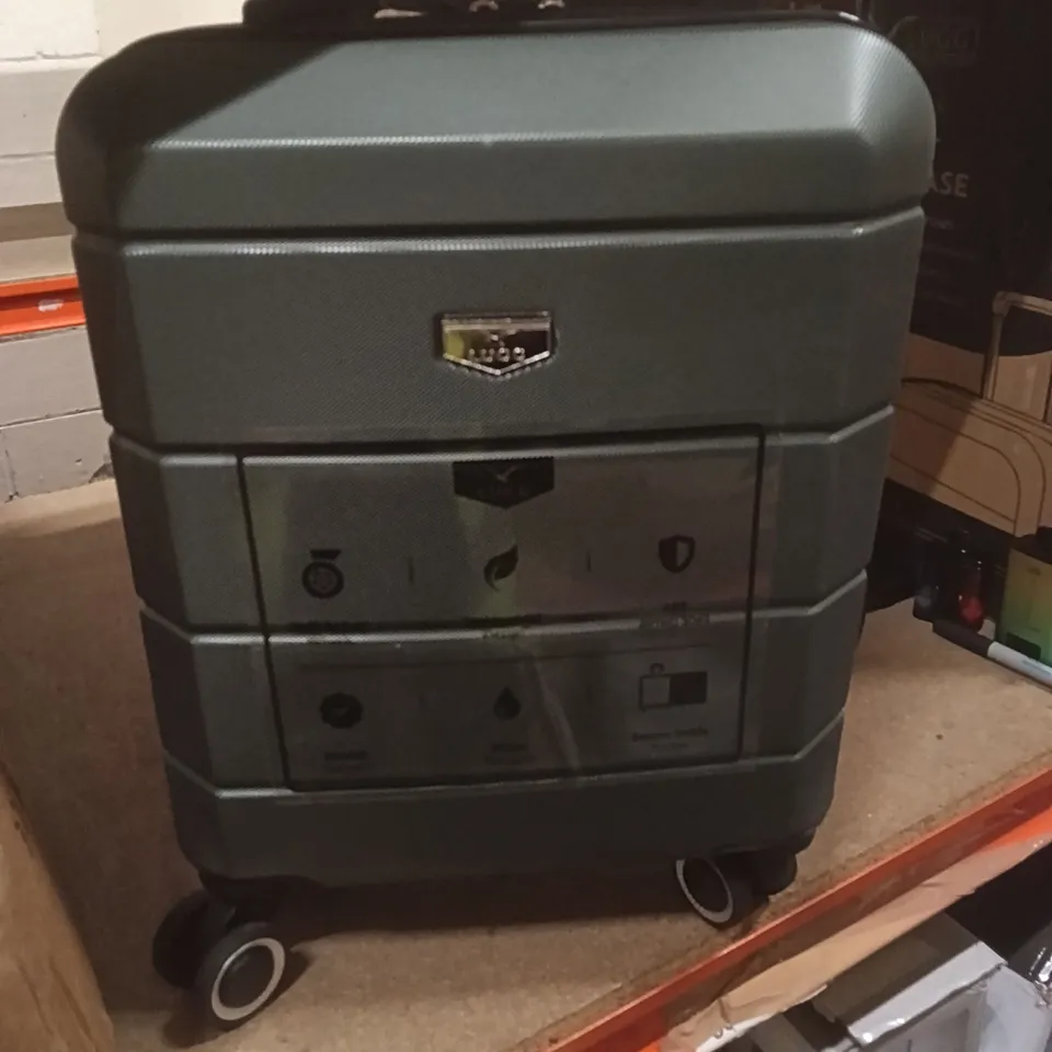 UNBOXED KEPLIN LUGG SMALL SIZE TRAVEL SUITCASE WITH WHEELS GREEN COLOUR 