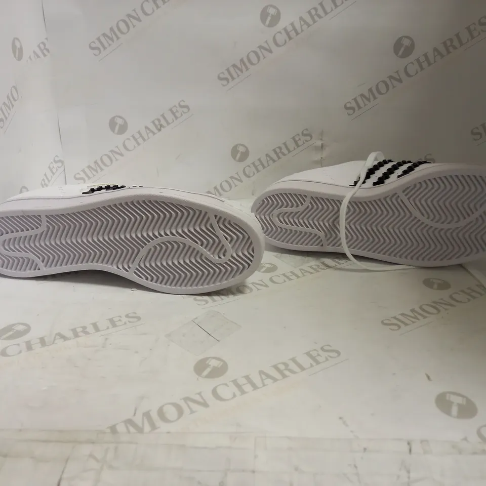 ADIDAS SUPERSTAR LEGO BLACK/WHITE - SIZE UK 7 1/2