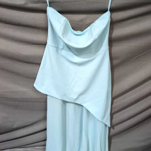 MICHELLE KEEGAN WOMEN'S LIGHT BLUE DRAPED DRESS - SIZE UNSPECIFIED