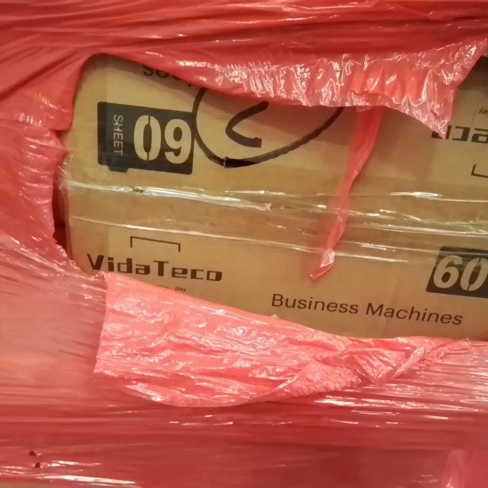 PALLET OF ASSORTED ITEMS TO INCLUDE: CANON WIRELESS PRINTER, HOLLYWOOD MAKEUP MIRROR, GAMING CHAIR, STORAGE DRAWERS, PAPER SHREDDER ECT