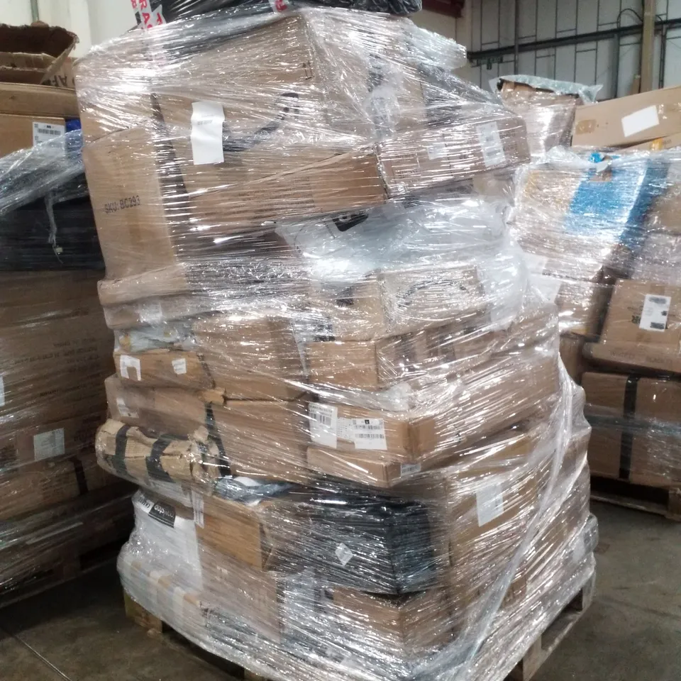 PALLET CONTAINING ASSORTED PRODUCTS INCLUDING ELECTRIC KETTLE, SHOE STORAGE RACK & POWER STEERING PUMP